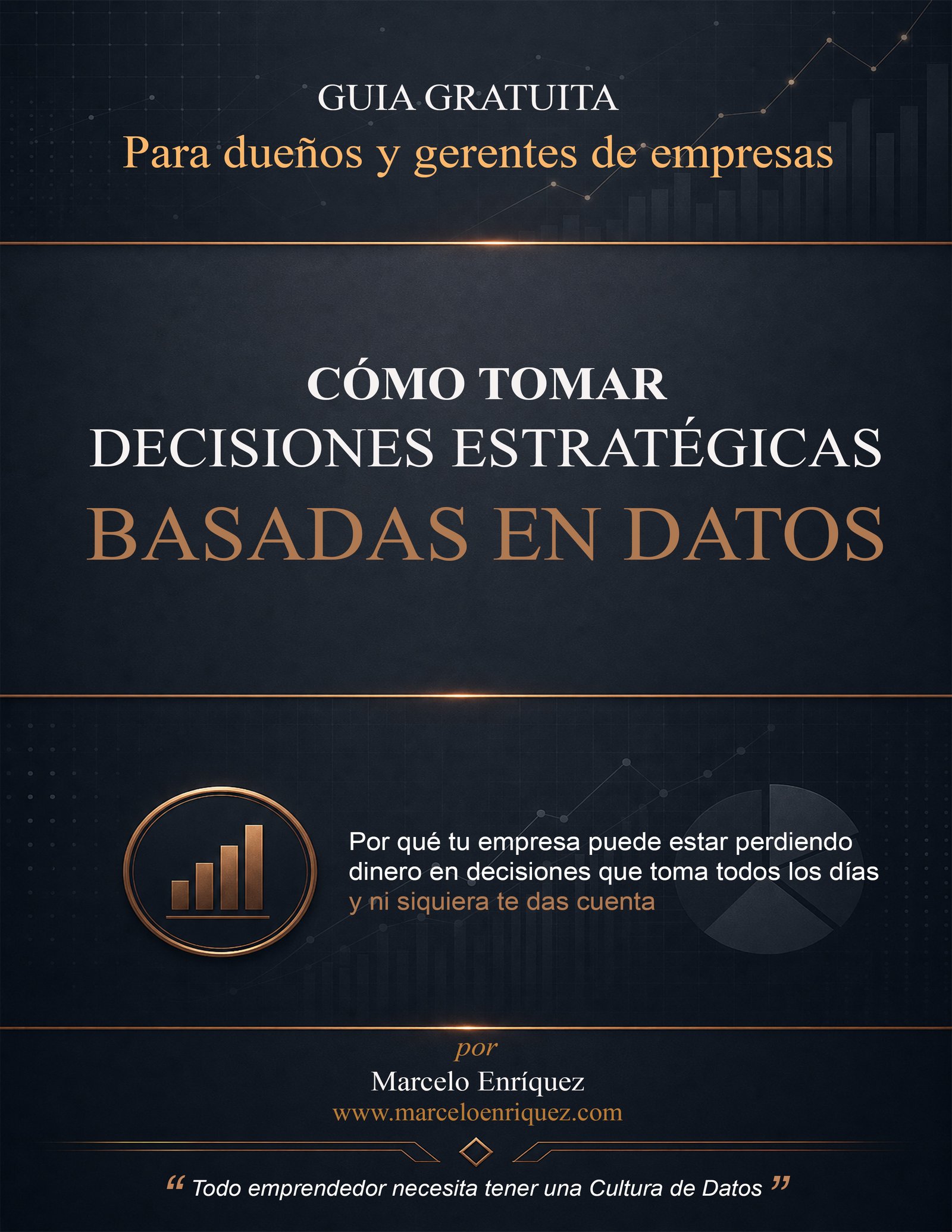 Portada de la guía Cómo tomar decisiones estratégicas basadas en datos